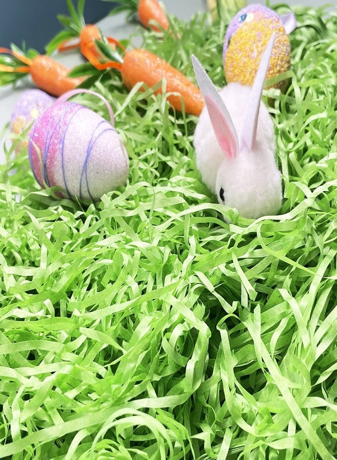 Asekonc 1/2 LB Easter Green Grass Green Raffia Grass Super Large Pack Recyclable Paper Shred for Easter Basket Filler Creative Eggs Decor Filler Gift Wrapping - Image 2